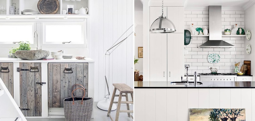 all white hand painted kitchen