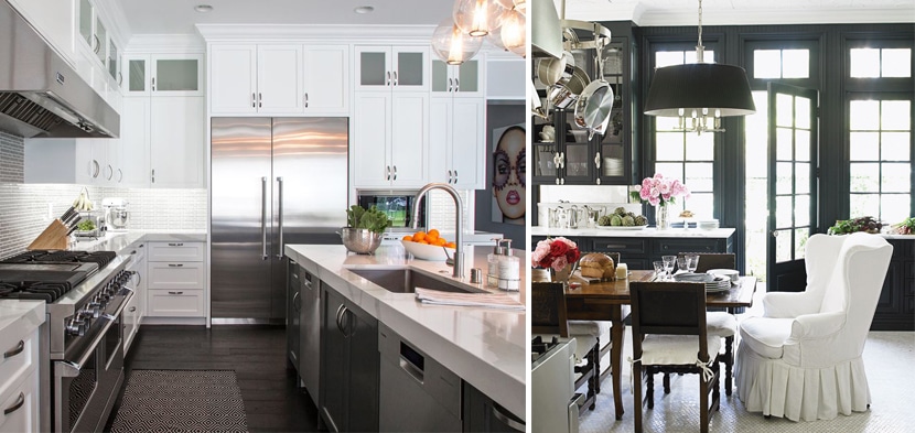 modern white traditional kitchen design