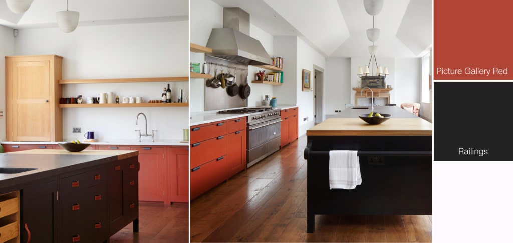 Farrow & Ball Picture Gallery Red Kitchen