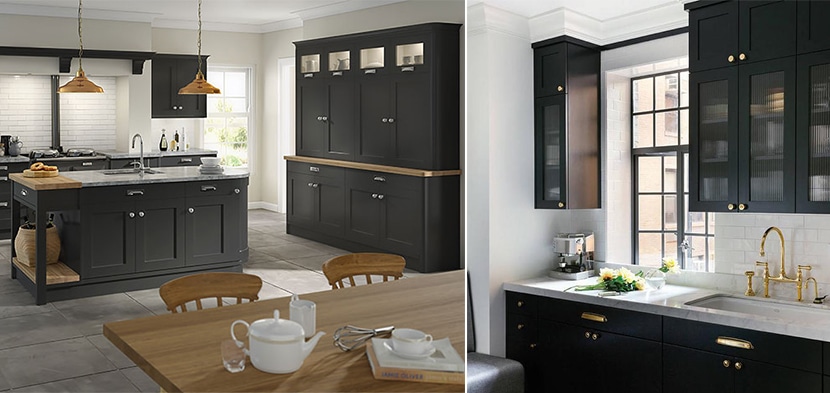 Black Shaker Kitchens, Fitted Kitchens