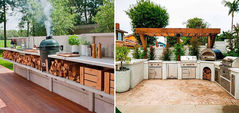 outdoor kitchens materials